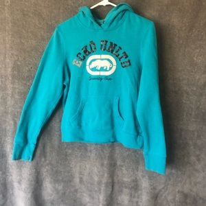 Blue hoodie